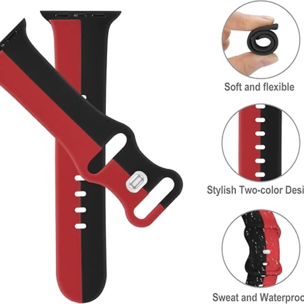 Compatible for iWatch 8/7/6/5/4/3/2/1 SE sport bands